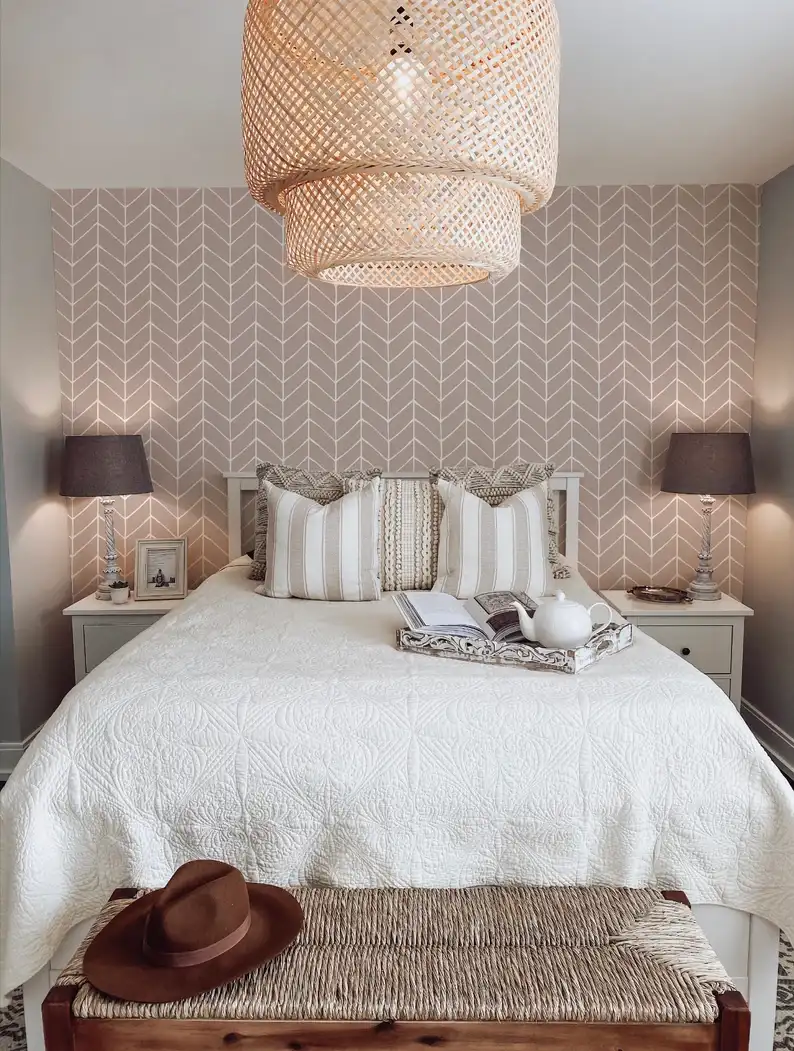 Luxury wallpaper installation in Sloan's Lake, Denver