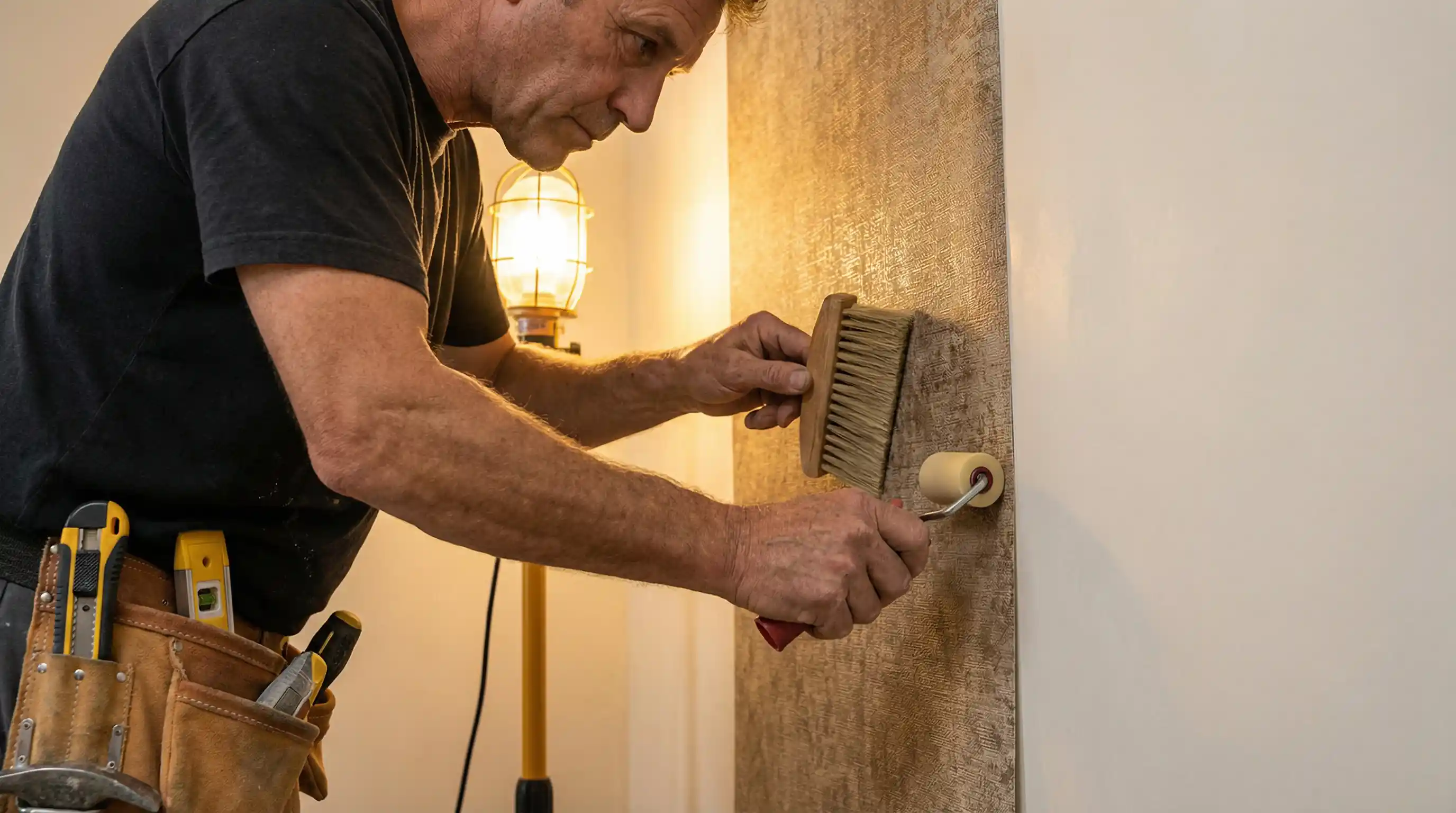 Designer wallpaper installation in Hilltop, Denver